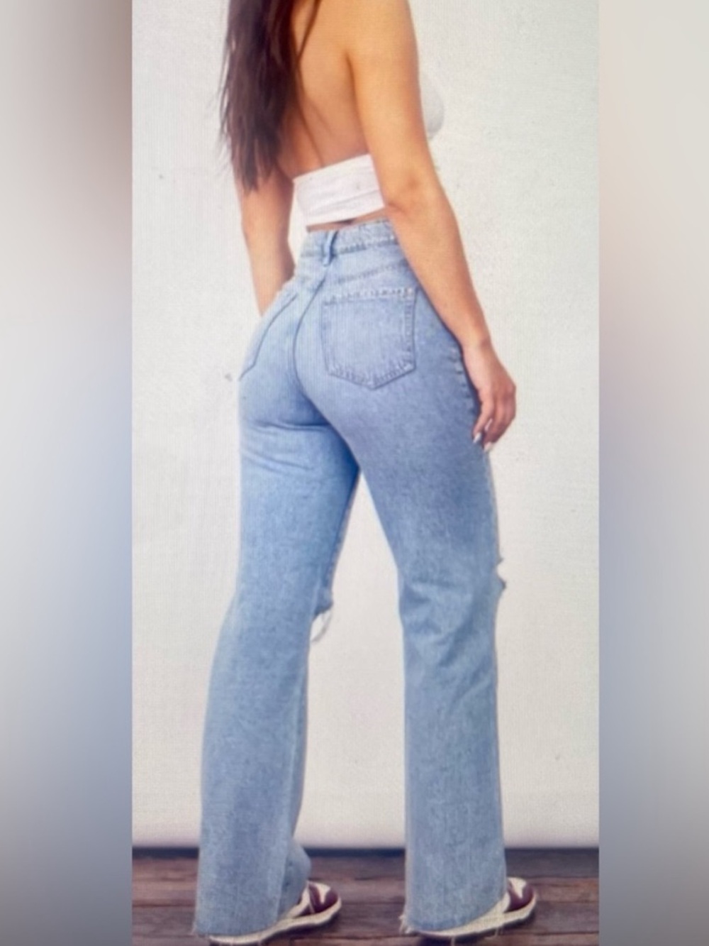 Garage Ripped Wide-Leg Jeans - Picture 4 of 6